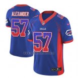 Camiseta NFL Limited Buffalo Bills Lorenzo Alexander Azul 2018 Rush Drift Fashion