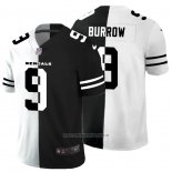 Camiseta NFL Limited Cincinnati Bengals Burrow White Black Split