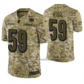 Camiseta NFL Limited Cincinnati Bengals Nick Vigil 2018 Salute To Service Camuflaje