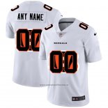 Camiseta NFL Limited Cincinnati Bengals Personalizada Logo Dual Overlap Blanco