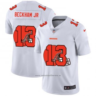 Camiseta NFL Limited Cleveland Browns Beckham JR Logo Dual Overlap Blanco