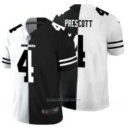 Camiseta NFL Limited Dallas Cowboys Prescott White Black Split