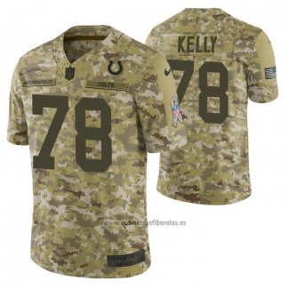 Camiseta NFL Limited Indianapolis Colts 78 Ryan Kelly 2018 Salute To Service Camuflaje
