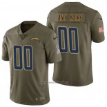 Camiseta NFL Limited Los Angeles Chargers Personalizada 2017 Salute To Service Verde