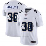 Camiseta NFL Limited Los Angeles Rams Gurley II Logo Dual Overlap Blanco