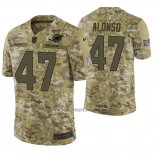 Camiseta NFL Limited Miami Dolphins Kiko Alonso 2018 Salute To Service Camuflaje