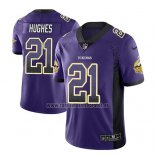 Camiseta NFL Limited Minnesota Vikings Mike Hughes Violeta 2018 Rush Drift Fashion