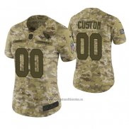 Camiseta NFL Limited Mujer Arizona Cardinals Personalizada 2018 Salute To Service Verde