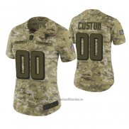 Camiseta NFL Limited Mujer Atlanta Falcons Personalizada 2018 Salute To Service Verde