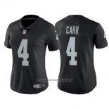 Camiseta NFL Limited Mujer Las Vegas Raiders 4 Carr Negro