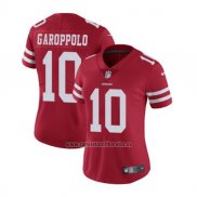 Camiseta NFL Limited Mujer San Francisco 49ers 10 Garoppolo Rojo