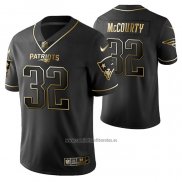 Camiseta NFL Limited New England Patriots Devin Mccourty Golden Edition Negro