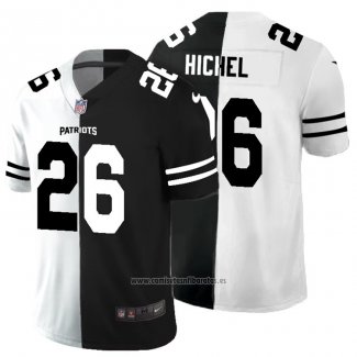 Camiseta NFL Limited New England Patriots Michel White Black Split