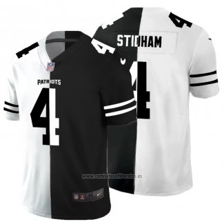 Camiseta NFL Limited New England Patriots Stidham White Black Split