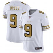 Camiseta NFL Limited New Orleans Saints Brees Team Logo Fashion Blanco