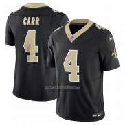 Camiseta NFL Limited New Orleans Saints Derek Carr Vapor F.U.S.E. Negro