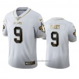 Camiseta NFL Limited New Orleans Saints Drew Brees Golden Edition Blanco