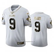 Camiseta NFL Limited New Orleans Saints Drew Brees Golden Edition Blanco