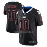 Camiseta NFL Limited New York Giants Eli Manning Negro Color Rush 2018 Lights Out