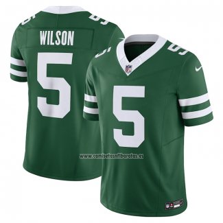 Camiseta NFL Limited New York Jets Garrett Wilson Vapor F.U.S.E. Legacy Verde