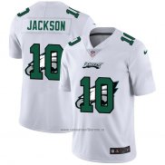 Camiseta NFL Limited Philadelphia Eagles Jackson Logo Dual Overlap Blanco