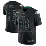 Camiseta NFL Limited Philadelphia Eagles Zach Ertz Negro Color Rush 2018 Lights Out