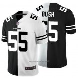 Camiseta NFL Limited Pittsburgh Steelers Bush Black White Split