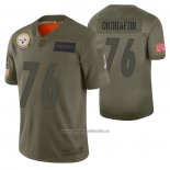 Camiseta NFL Limited Pittsburgh Steelers Chukwuma Okorafor 2019 Salute To Service Verde