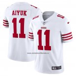Camiseta NFL Limited San Francisco 49ers Brandon Aiyuk Vapor Untouchable Blanco