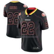 Camiseta NFL Limited San Francisco 49ers Matt Breida Negro Color Rush 2018 Lights Out