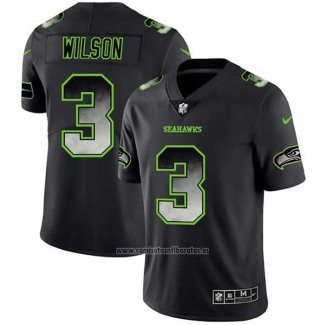 Camiseta NFL Limited Seattle Seahawks Wilson Smoke Fashion Negro