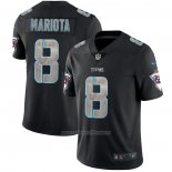 Camiseta NFL Limited Tennessee Titans Mariota Black Impact