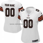 Camiseta NFL Mujer Cleveland Browns Personalizada Blanco