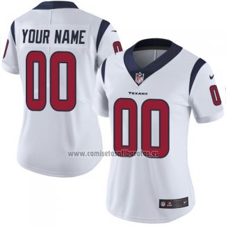 Camiseta NFL Mujer Houston Texans Personalizada Blanco