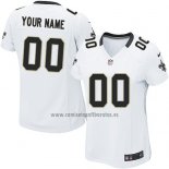 Camiseta NFL Mujer New Orleans Saints Personalizada Blanco