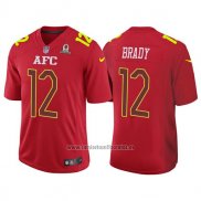 Camiseta NFL Pro Bowl AFC Brady 2017 Rojo