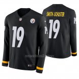 Camiseta NFL Therma Manga Larga Pittsburgh Steelers Juju Smith Schuster Negro