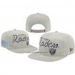 Gorra Las Vegas Raiders Super Bowl XVIII Cord Golfer Snapback Gris