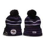 Gorro Beanie Baltimore Ravens 100th Violeta