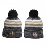 Gorro Beanie New Orleans Saints Sideline Negro Gris