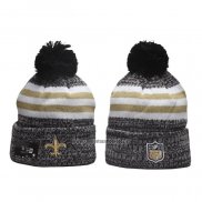 Gorro Beanie New Orleans Saints Sideline Negro Gris