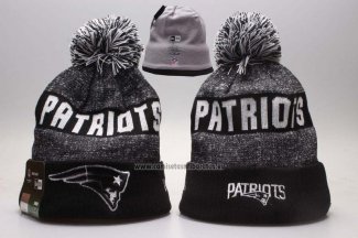Gorro New England Patriots Gris Negro