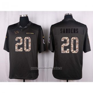 Camiseta NFL Anthracite Detroit Lions Sanders 2016 Salute To Service