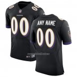 Camiseta NFL Elite Baltimore Ravens Personalizada Vapor Untouchable Negro