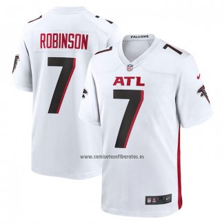 Camiseta NFL Game Atlanta Falcons Bijan Robinson 2023 NFL Draft First Round Pick Blanco