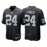 Camiseta NFL Game Las Vegas Raiders 24 Marshawn Lynch Negro