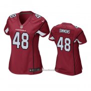 Camiseta NFL Game Mujer Arizona Cardinals Isaiah Simmons Rojo