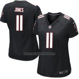 Camiseta NFL Game Mujer Atlanta Falcons Jones Negro2