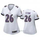 Camiseta NFL Game Mujer Baltimore Ravens Geno Stone Blanco