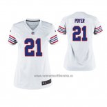 Camiseta NFL Game Mujer Bills Jordan Poyer Throwback Blanco